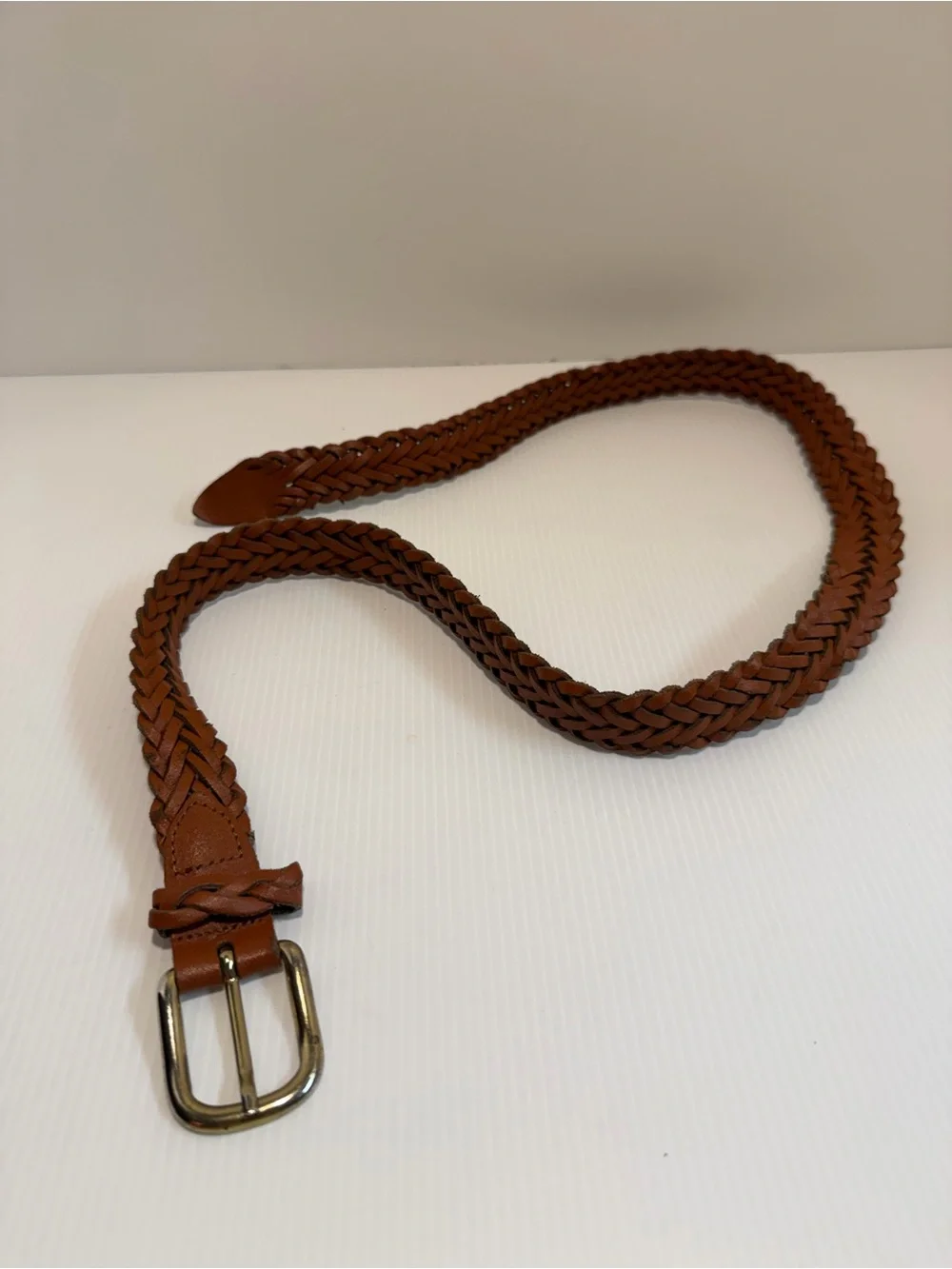 Vintage Capezio Argentina Brown Braided Leather Belt 90’s